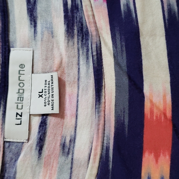 Liz Claiborne- Purple & Pink Top, Ladies XL - Picture 4 of 11